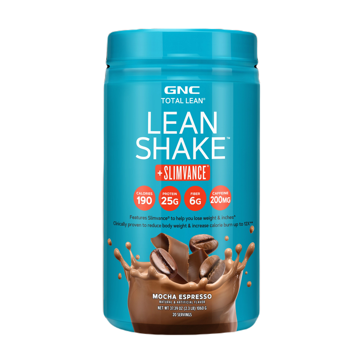 GNC Total Lean Lean Shake + Slimvance Caffeine Free - MOCHA ESPRESSO - welzo